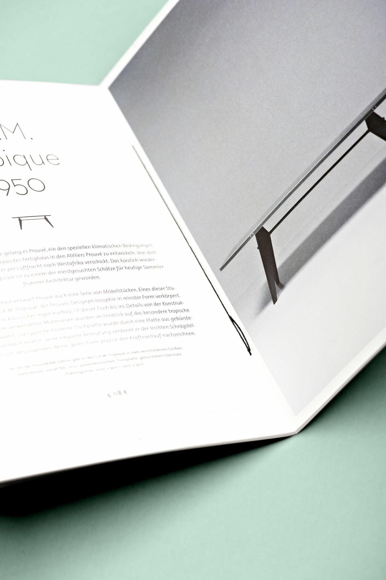 Gestaltung der Monografie „Prouvè RAW“ für minimum einrichten