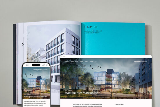 Gestaltung und Produktion des Planungsbericht Stadtquartier Marienhöfe von CollignonArchitektur