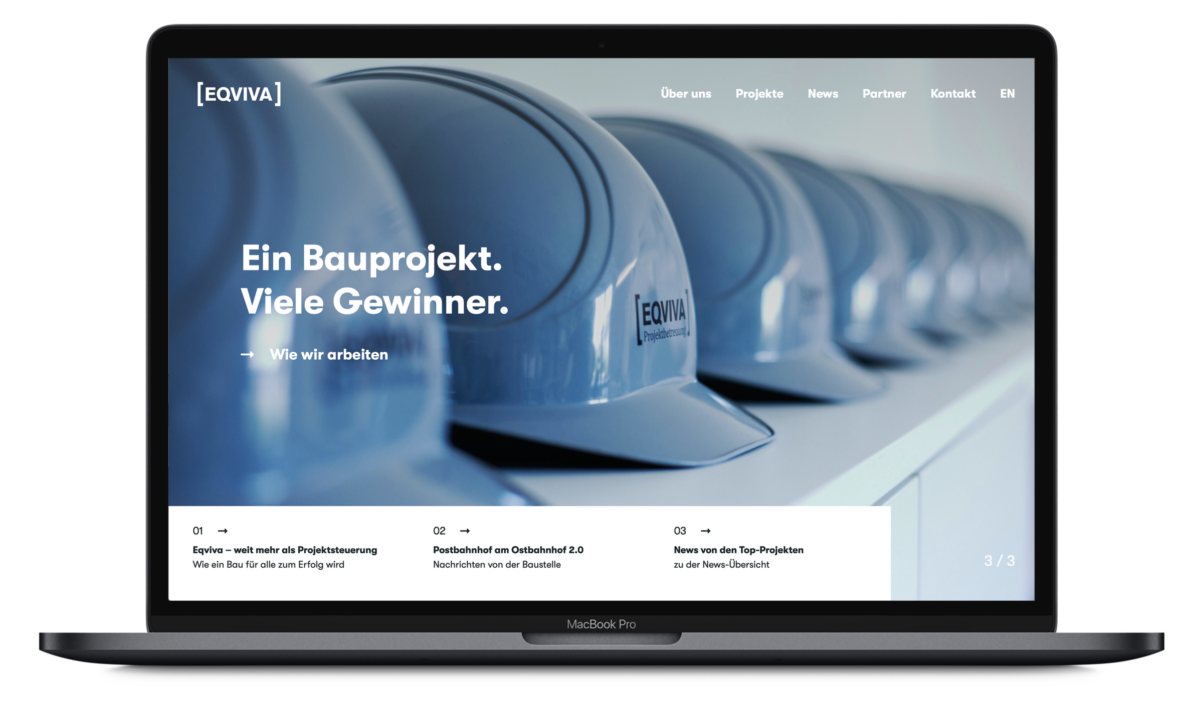 UI UX der Corporate Website für Eqviva